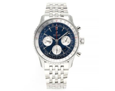 BLS Factory Breitling Navitimer Watch Price B01 Movement 43MM Blue Watch Breitling Classic avi 